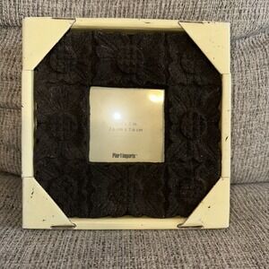 Pier 1 Imports Hand Carved Floral Desktop Frame 3 X 3